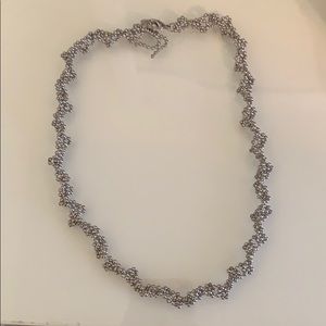 TJ Maxx Helical Silver Necklace